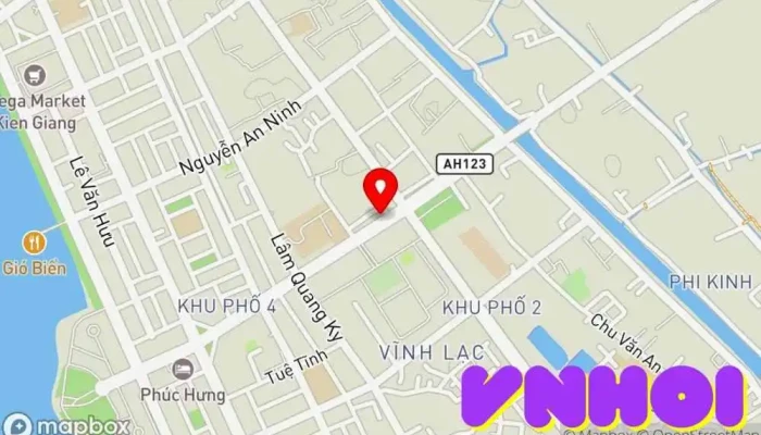 bản đồ của Vietravel Rạch Giá Đại lý du lịch trong Kiên Giang