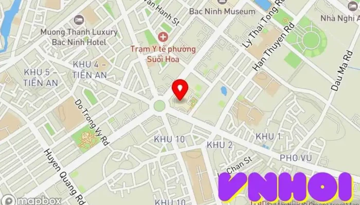 bản đồ của Vincom Plaza Bắc Ninh Trung tâm mua sắm, Trung tâm thương mại trong Bắc Ninh