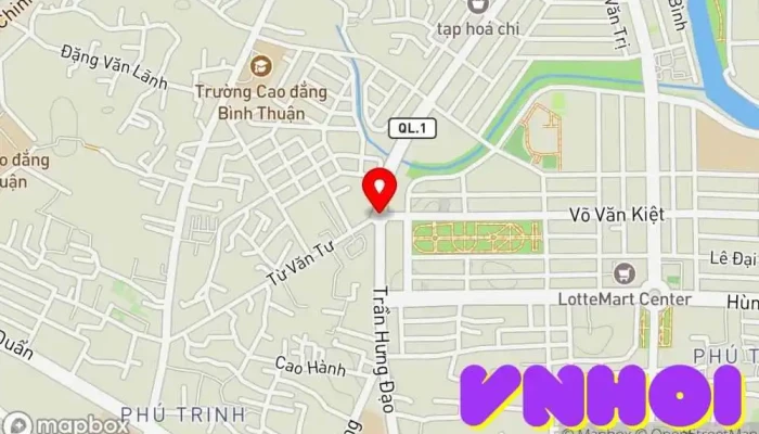 bản đồ của Vòng xoay 19/4 Điểm thu hút khách du lịch trong Bình Thuận