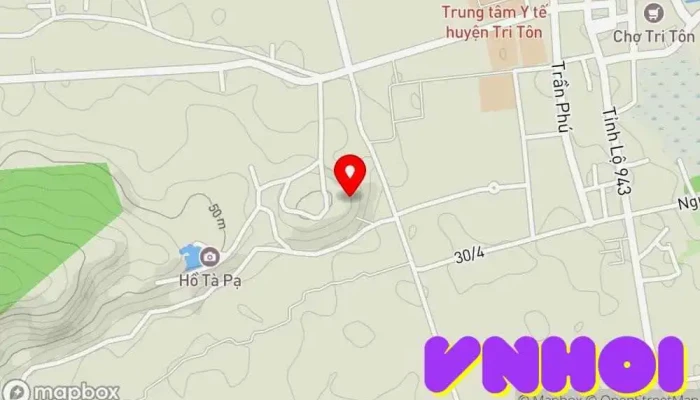 bản đồ của វត្តភ្នំតាបា - Chùa Tà Pạ Chùa phật giáo trong An Giang