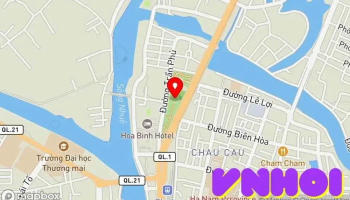 bản đồ của Vườn Hoa Phủ Lý Công viên trong Quang Trung
