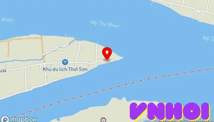bản đồ của Vườn lan Thảo Nguyên Vườn thực vật trong Tiền Giang