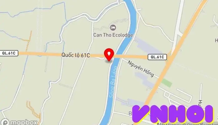 bản đồ của Vườn sinh thái Lê Lộc Khách sạn nghỉ dưỡng, Vườn thực vật, Điểm thu hút khách du lịch trong Cần Thơ