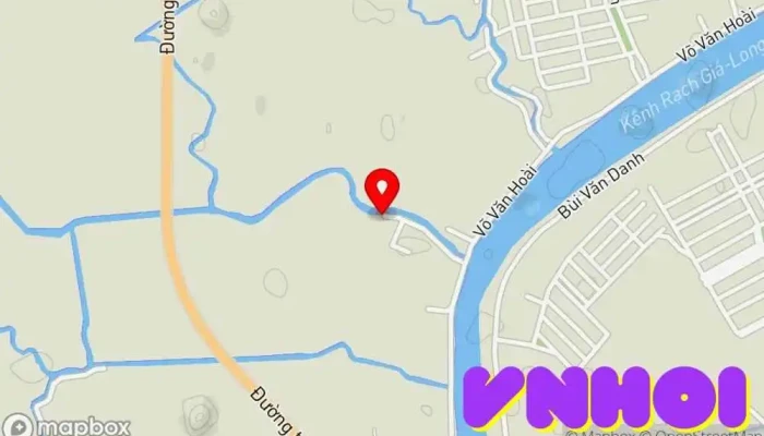 bản đồ của Vườn Sinh Thái Mỹ Khánh Điểm thu hút khách du lịch trong An Giang